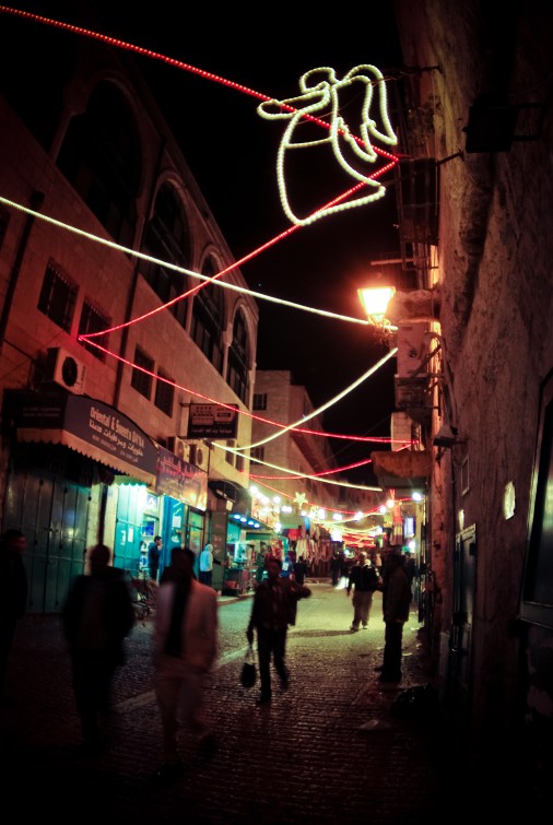 Weihnachtsdekoration in Bethlehem